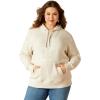 Ariat Women’s Hooded Sweatshirt(Real Fading Lines White Onyx)