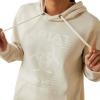 Ariat Women’s Hooded Sweatshirt(Real Fading Lines White Onyx)