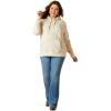 Ariat Women’s Hooded Sweatshirt(Real Fading Lines White Onyx)