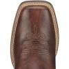 Ariat Women’s Round Up Square Boot(Yukon Brown/Bronze)