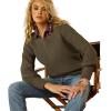 Ariat Women’s Yellowstone Moss Crinkle Sweater(Earth Heather)