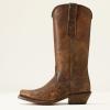 Ariat Women’s Yellowstone Stockman Western Boot(Distressed Tan)