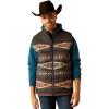 ARIAT Men’s Crius Insulated Vest, Majolica Blue(Cornstalk)