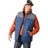 ARIAT Men’s Crius Insulated Vest, Majolica Blue(Midsummer Night/Rock Climb)