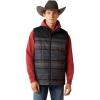 ARIAT Men’s Crius Insulated Vest, Majolica Blue(Southwestern|rust)