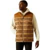 ARIAT Men’s Crius Insulated Vest, Majolica Blue(Tonal Serape|almond Khaki)