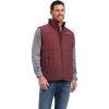 ARIAT Men’s Crius Insulated Vest, Majolica Blue(Wine)