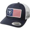 ARIAT Mens Navy Cap with Flag Patch Navy OS