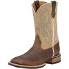 ARIAT Men’s Quickdraw Western Boot, Matte Brown Smooth Quill Ostrich(Tan)