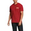 ARIAT Men’s Rebar Cotton Strong Roughneck Graphic T-Shirt(Rio Red)