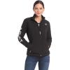 ARIAT New Team Softshell Jacket – Women’s Wind and Water Resistant Jacket(Black)