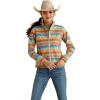 ARIAT New Team Softshell Jacket – Women’s Wind and Water Resistant Jacket(Fallon Serape Print)