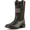 ARIAT Sport Patriot Mens Boot(Black Deertan/Black Camo Print)
