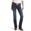 ARIAT Women’s R.E.A.L. Mid Rise Stretch Entwined Boot Cut Jean(Blue)