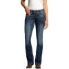 ARIAT Women’s R.E.A.L. Mid Rise Stretch Entwined Boot Cut Jean(Festival Blue)