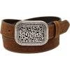 ARIAT Women’s Rhinestones Embossed Leather Belt(Medium Brown)