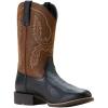 ARIAT Workhog Wide Square Toe H2O Mens Boot(Black Adobe/Weathered Chestnut)