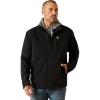 ARIAT mens Vernon Softshell Jacket(Black)