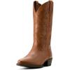 Ariat Heritage Round Toe Western Boots – Men’s Round Toe Cowboy Boot(Cognac)