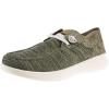 Ariat Men`s Hilo Navy Mesh Casual Shoe(Olive Green Knit)