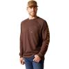 Ariat Mens Rebar Cotton Strong Graphic T-Shirt(Coffee Bean/Golden Brown)