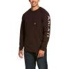 Ariat Mens Rebar Cotton Strong Graphic T-Shirt(Ganache)