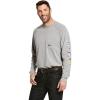 Ariat Mens Rebar Cotton Strong Graphic T-Shirt(Heather Grey)