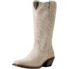 Ariat Men’s Yellowstone Shepherd Western Boot(Cloud White Suede/Shredded White)
