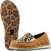 Cream Cheetah Hair on/Dark Tan Suede