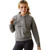 Ariat Women’s Hooded Sweatshirt(Just Heather Grey)
