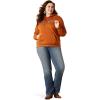 Ariat Women’s Hooded Sweatshirt(Real Cow Hyde Glazed Ginger)