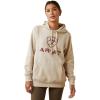Ariat Women’s Hooded Sweatshirt(Real Ombre Shield Oatmeal Heather)