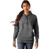 Ariat Women’s Hooded Sweatshirt(Stories Charcoal Heather)