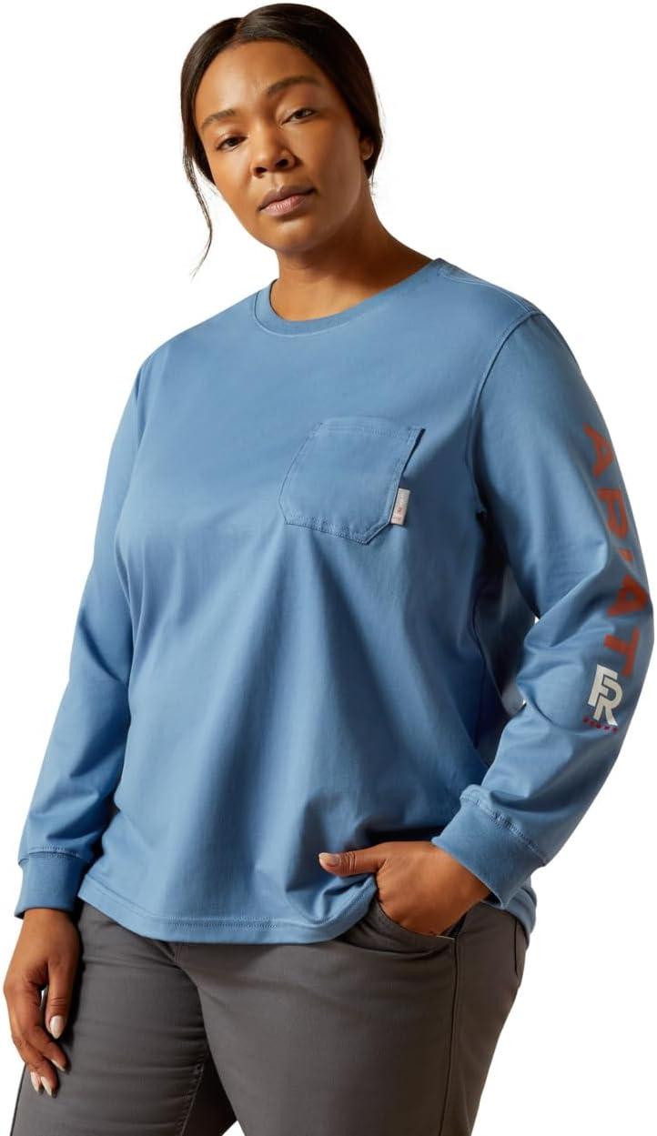 imageARIAT FR Stretch Logo TShirtMoonlight Blue