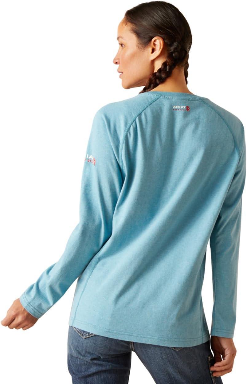 imageARIAT Mens Fr Air Crew TShirtNorse Blue Space Dye