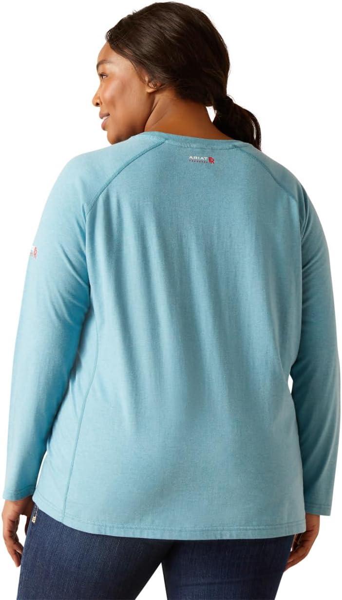 imageARIAT Mens Fr Air Crew TShirtNorse Blue Space Dye