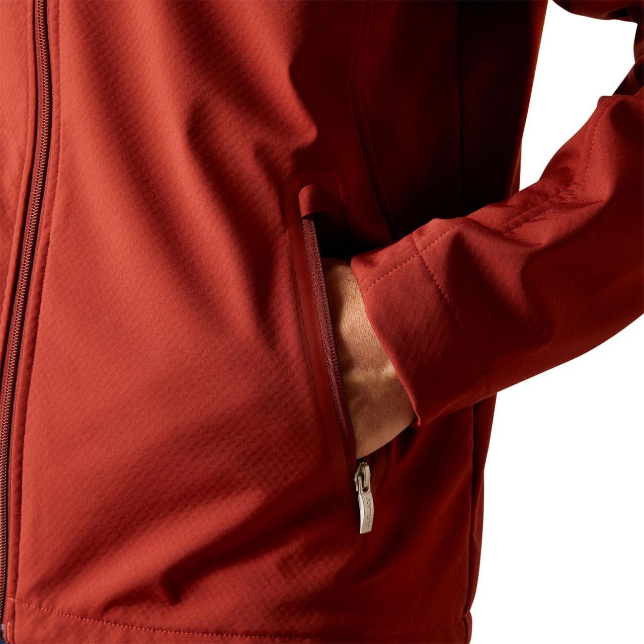 imageARIAT Mens New Team Softshell Mexico Water Resistant JacketFired Brick