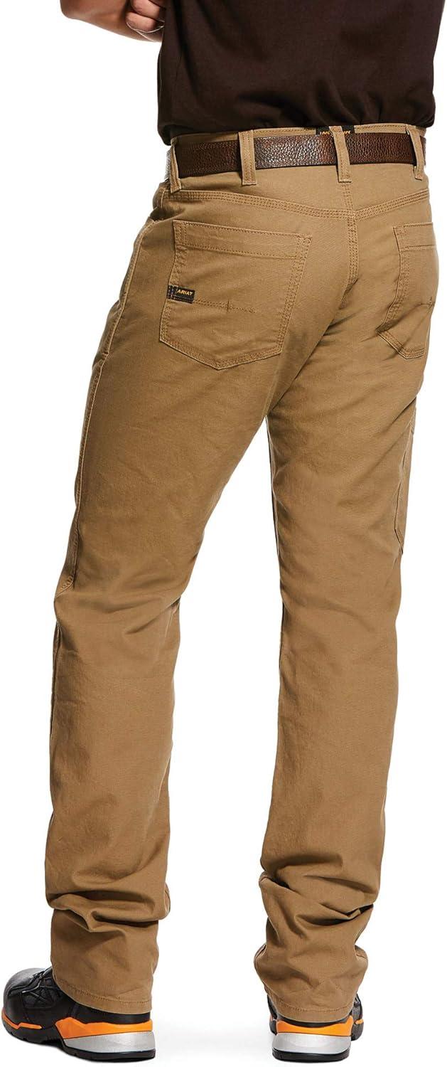 imageARIAT Mens Rebar M4 Relaxed Durastretch Made Tough Stackable Straight Leg PantRebar Gray