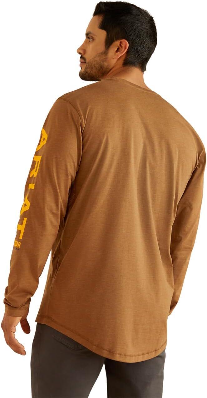 imageARIAT Mens Rebar Workman LogoRebar Khaki HeatherRebar Oran