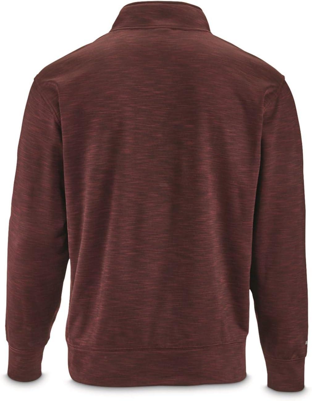 imageARIAT Mens Team Logo 14 Zip SweatshirtMalbecPearl Gray