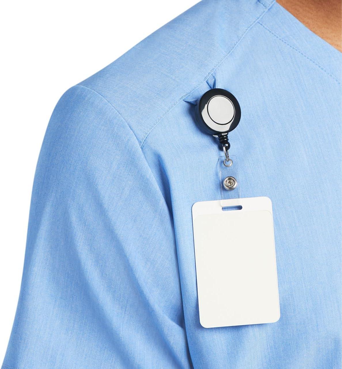 imageARIAT Mens Whitman Two Pocket Scrub TopLight Blue Heather