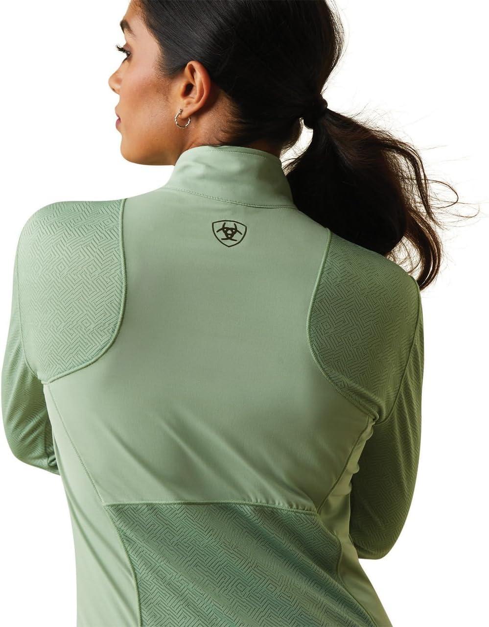 imageARIAT Womens Breathe 14 Zip BaselayerBasil