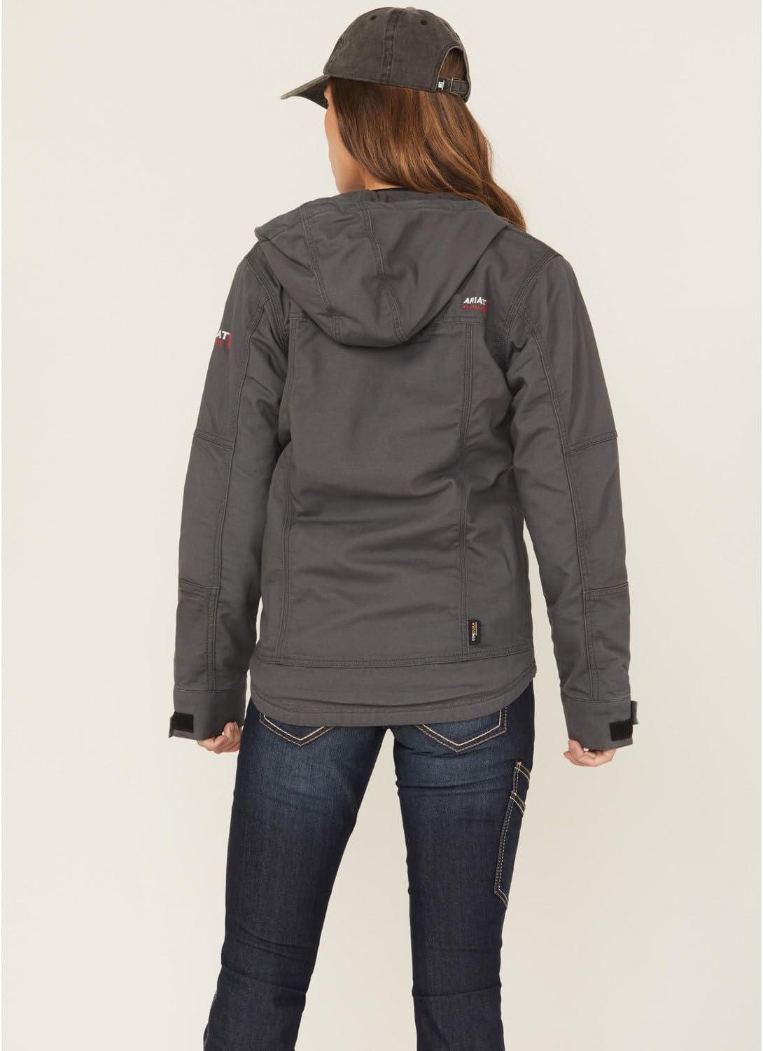 imageARIAT Womens Fr Duralight Stretch Canvas JacketIron Grey