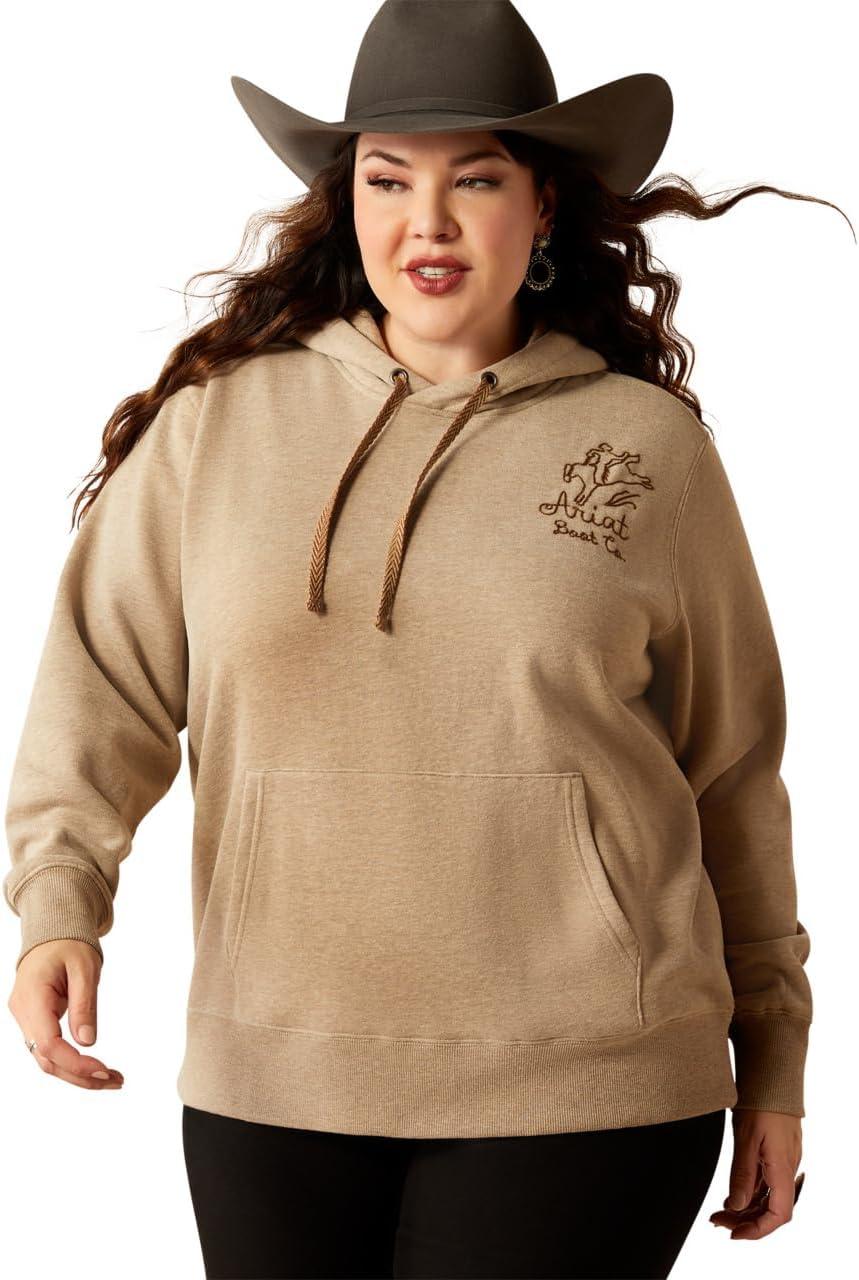 imageARIAT Womens Mexico HoodieDark Oatmeal Heather