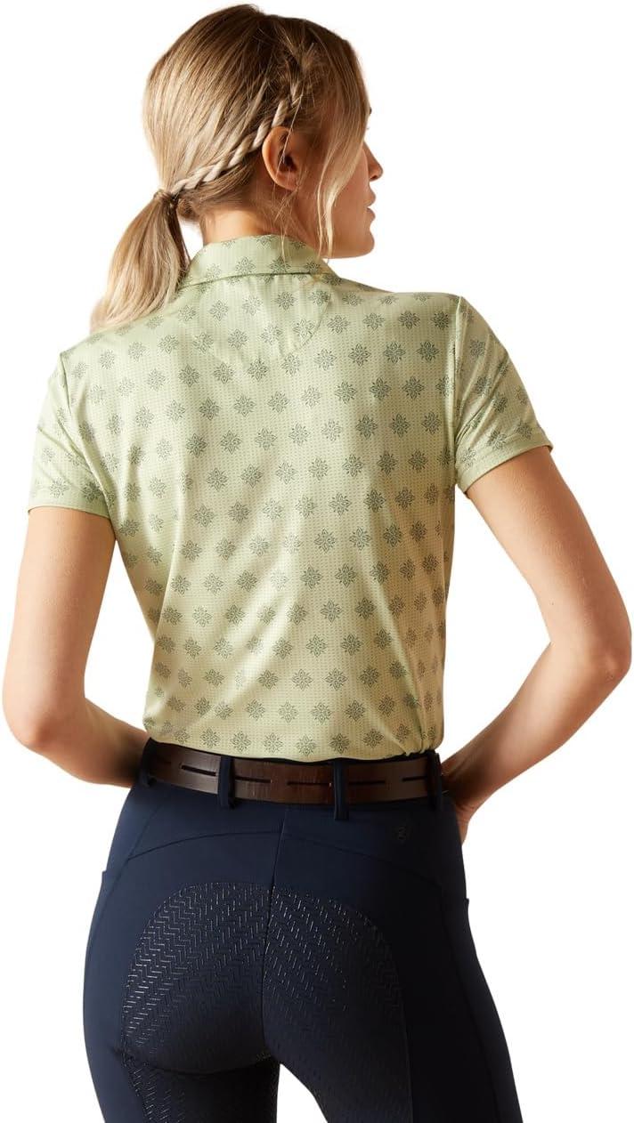 imageARIAT Womens Motif PoloLaurel Green Geo