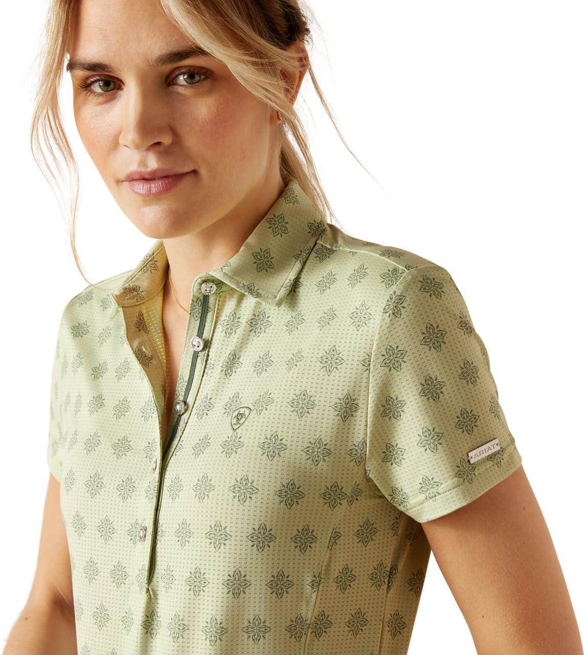 imageARIAT Womens Motif PoloLaurel Green Geo