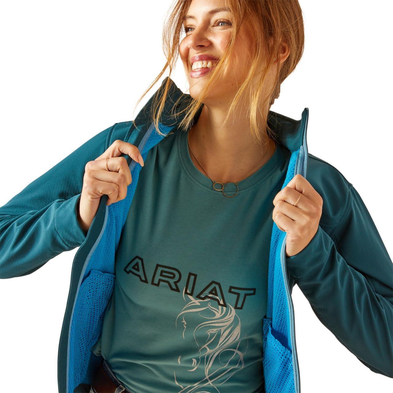 imageARIAT Womens New Team Softshell JacketReflecting Pond