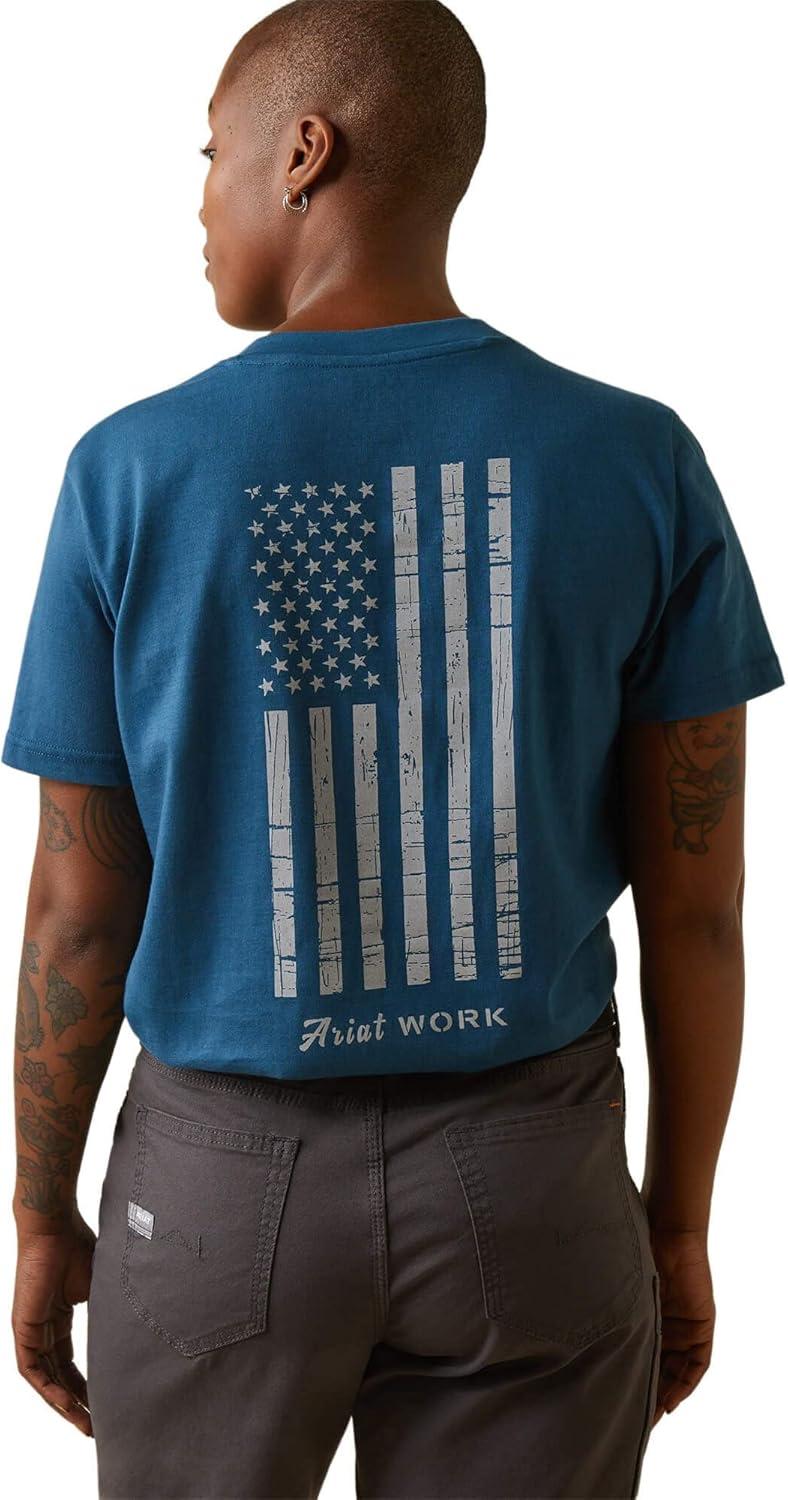 imageARIAT Womens Rebar Cottonstrong Roughneck Graphic TShirtKey Largo