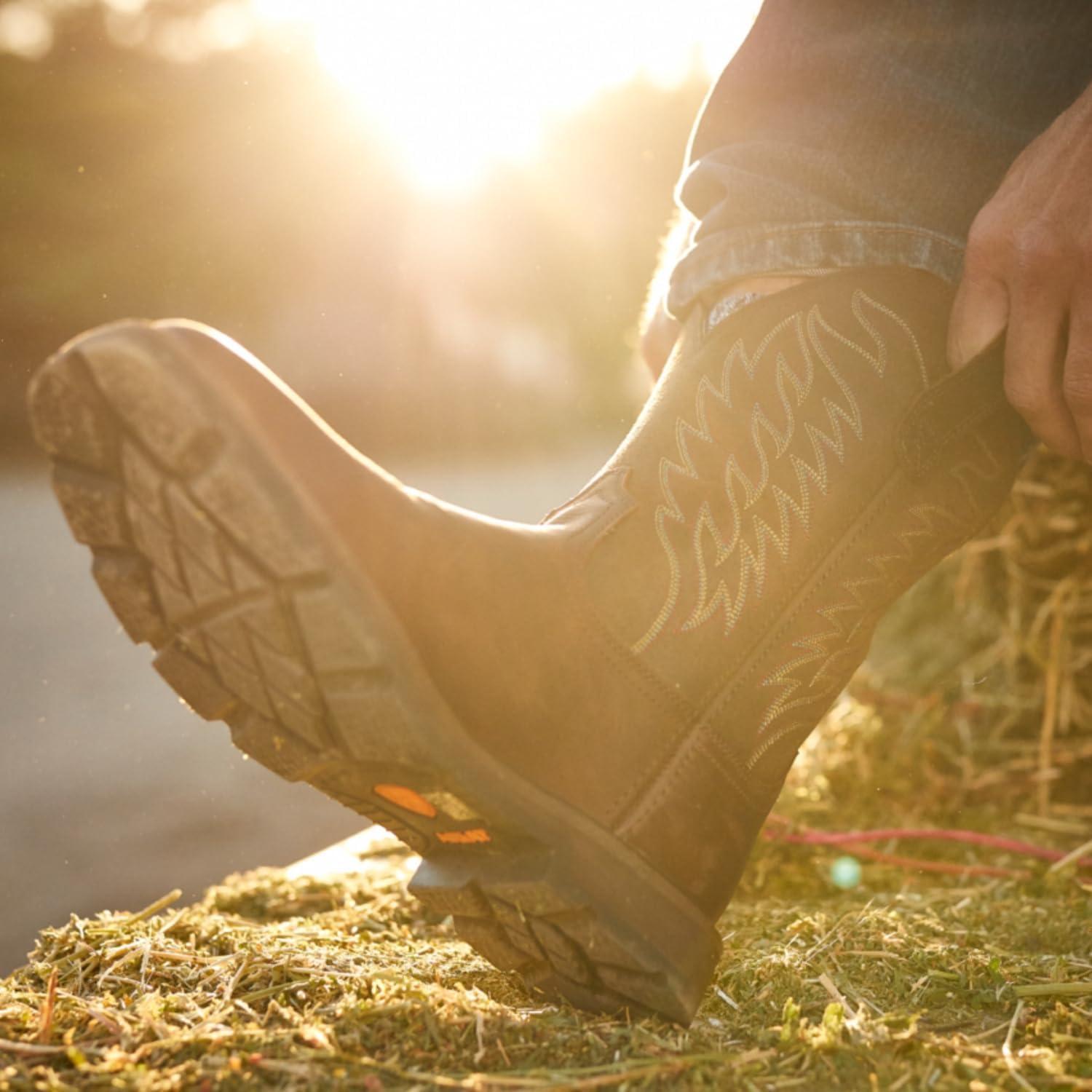 imageARIAT mens Groundbreaker Wide Square Toe Work BootBrown