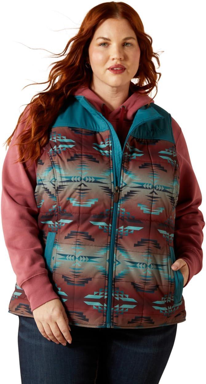 imageARIAT womens Crius Insulated VestDragonflyInez Blanket Print